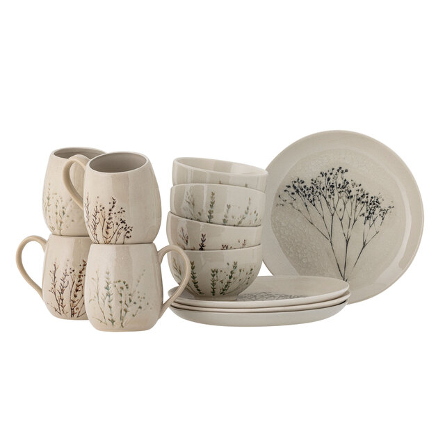 Bloomingville Bea service de table petit déjeuner de 12 pièces - 82061531