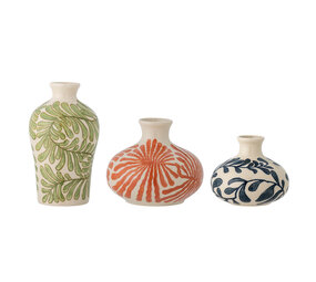 Bloomingville Fauni vases set of 3 pieces Bloomingville Fauni vases set of 3 pieces