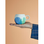Bloomingville Paula mugs blue/green set of 4 pieces