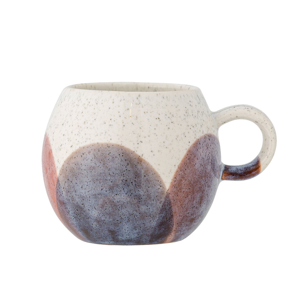 Bloomingville Ensemble de 4 tasses Paula marron/bleu