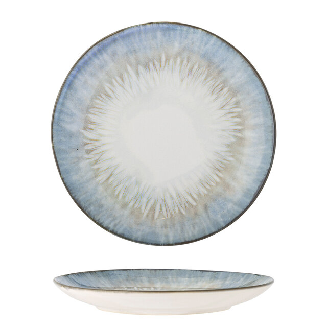 Bloomingville Calen borden Ø22cm blauw set van 6 stuks - 82061424