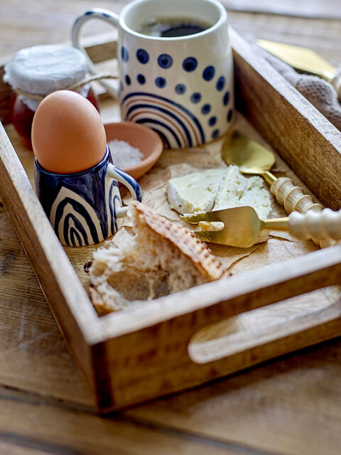 Bloomingville Shama espresso kopjes blauw set van 6 stuks - 82061091