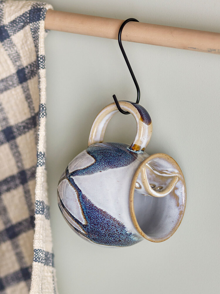 Bloomingville Alicia mokken blauw set van 6 stuks - 82061446 Bloomingville Alicia mokken blauw set van 6 stuks - 82061446