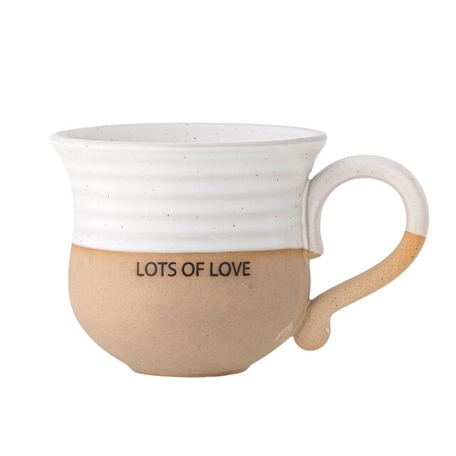 Bloomingville Set di 4 tazze Claire 'Lots of love' - 82062537