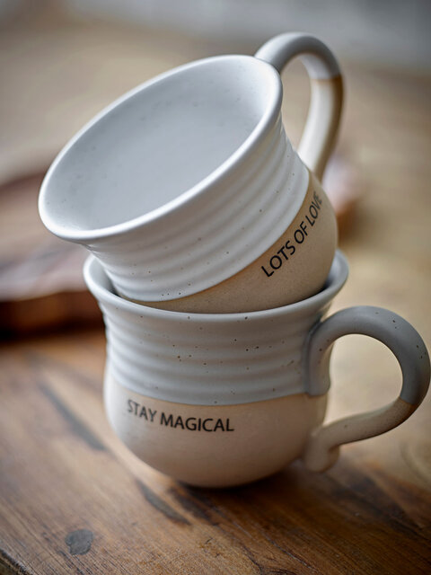 Bloomingville Claire muggar 'Stay magical' set om 4 - 82062536