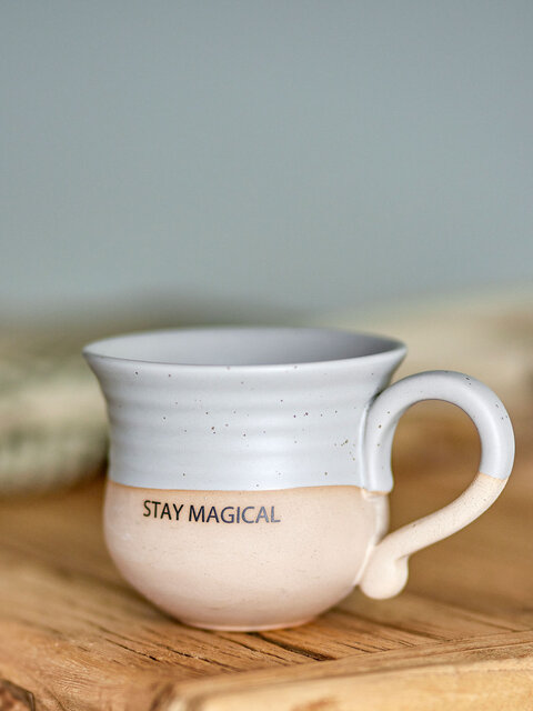 Bloomingville Claire mugs 'Stay magical' set of 4 - 82062536