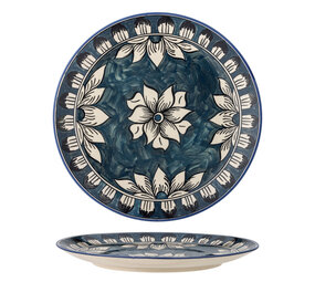 Bloomingville Piatti Karlie Ø27,5 cm blu set da 6 pezzi