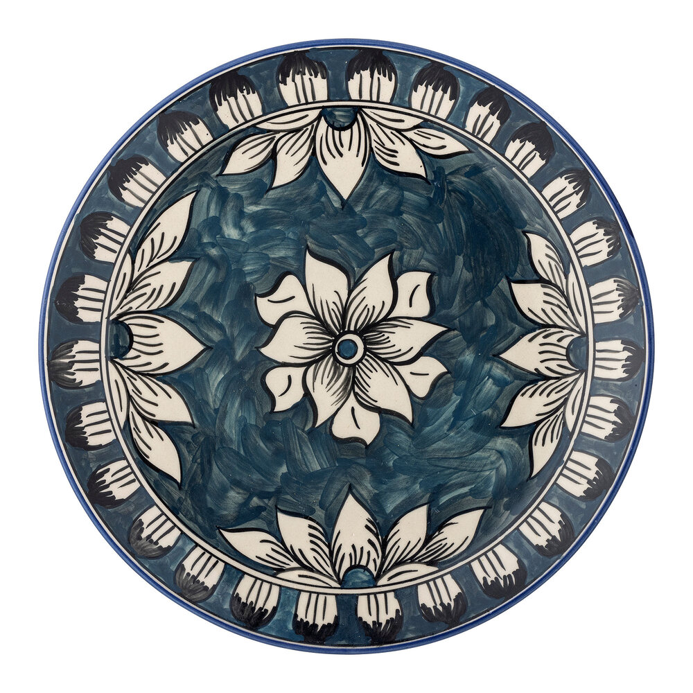 Bloomingville Platos Karlie Ø27,5cm azul juego de 6 piezas - 82068306