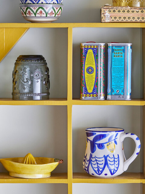 Bloomingville Maxima mugs blue set of 6 pieces - 82061403 Bloomingville Maxima mugs blue set of 6 pieces - 82061403