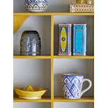 Bloomingville Karlie mokken blauw set van 6 stuks - 82068277 Bloomingville Karlie mokken blauw set van 6 stuks - 82068277