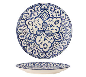 Bloomingville Assiettes Karlie bleues lot de 6 pièces