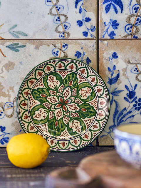 Bloomingville Karlie Teller Ø19cm grün 6er-Set - 82068284 Bloomingville Karlie Teller Ø19cm grün 6er-Set - 82068284