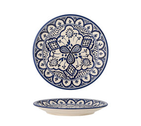 Bloomingville Assiettes Karlie Ø19cm bleues set de 6 pièces Bloomingville Assiettes Karlie Ø19cm bleues set de 6 pièces
