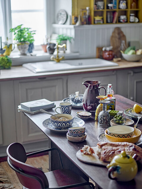 Bloomingville Karlie skåle blå sæt med 6 dele - 82068291