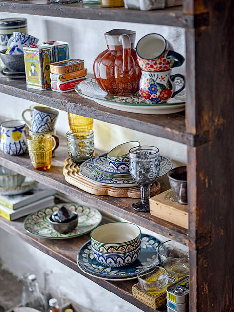 Bloomingville Karlie bowls blue set of 6 pieces - 82068291 Bloomingville Karlie bowls blue set of 6 pieces - 82068291