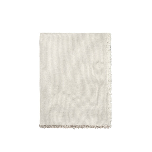 Broste Copenhagen Elouise tafelkleed grijs/gebroken wit 160x200cm - 71210356
