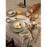 Broste Copenhagen Elouise duk grå/benvit 160x200cm - 71210356