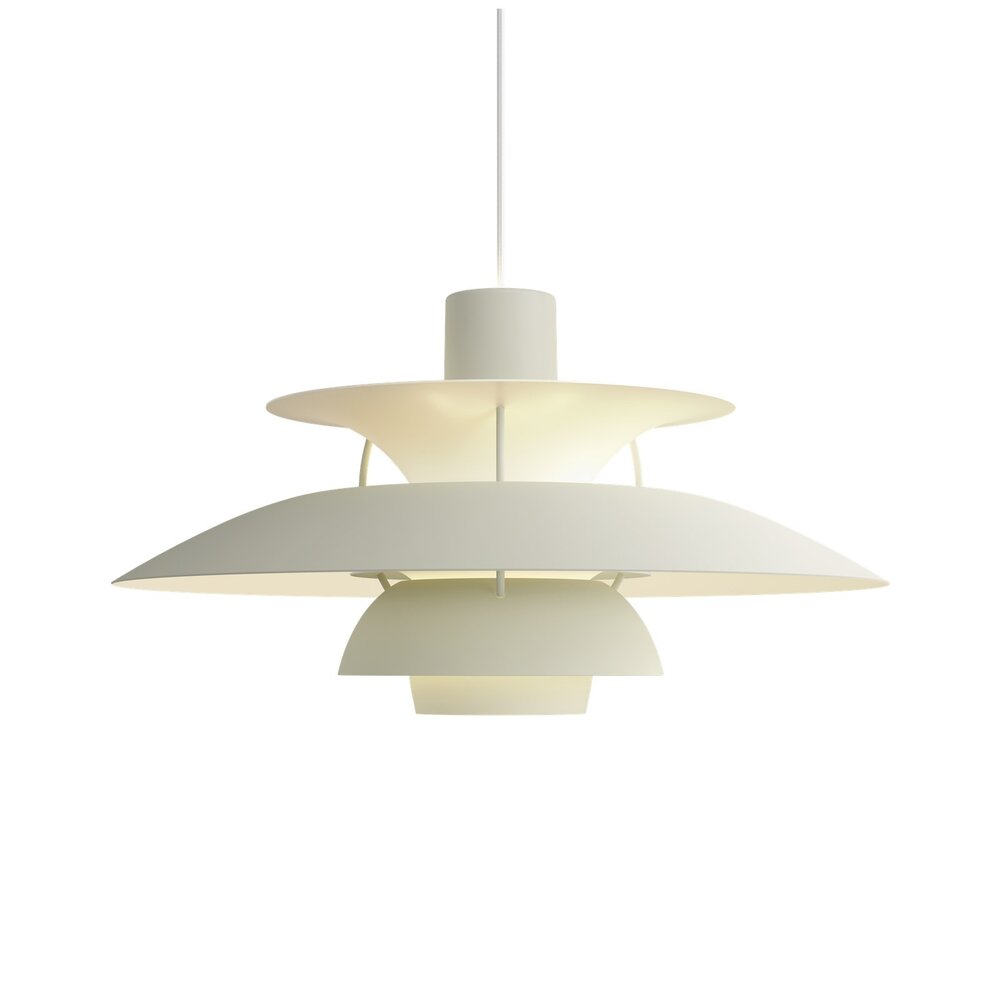 Louis Poulsen Lámpara colgante PH 5 monocromática peltre pálido - 5741115039