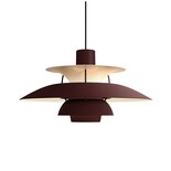 Louis Poulsen PH 5 pendant lamp monochrome burgundy - 5741115055 Louis Poulsen PH 5 pendant lamp monochrome burgundy - 5741115055