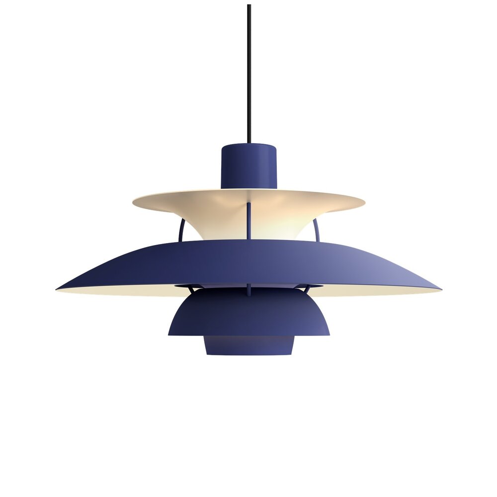 Louis Poulsen Lampe à suspension PH 5 monochrome indigo poussiéreux - 5741115068 Louis Poulsen Lampe à suspension PH 5 monochrome indigo poussiéreux - 5741115068