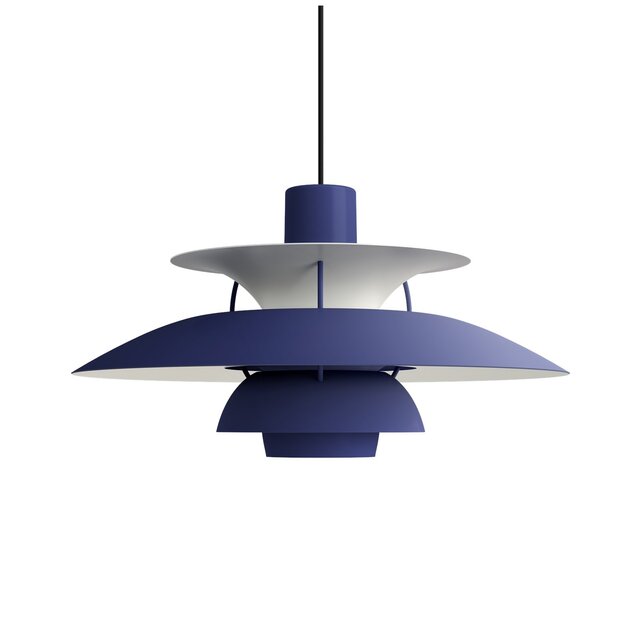 Louis Poulsen PH 5 pendant lamp monochrome dusty indigo - 5741115068 Louis Poulsen PH 5 pendant lamp monochrome dusty indigo - 5741115068