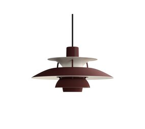 Louis Poulsen PH 5 mini pendant lamp monochrome burgundy Louis Poulsen PH 5 mini pendant lamp monochrome burgundy