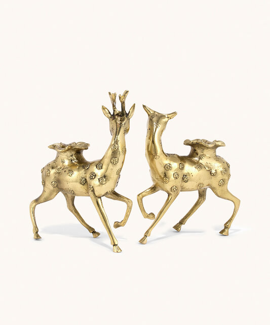 Doing Goods Lovely deer candlestick set of 2 pieces - 1.20.30.041.099.4