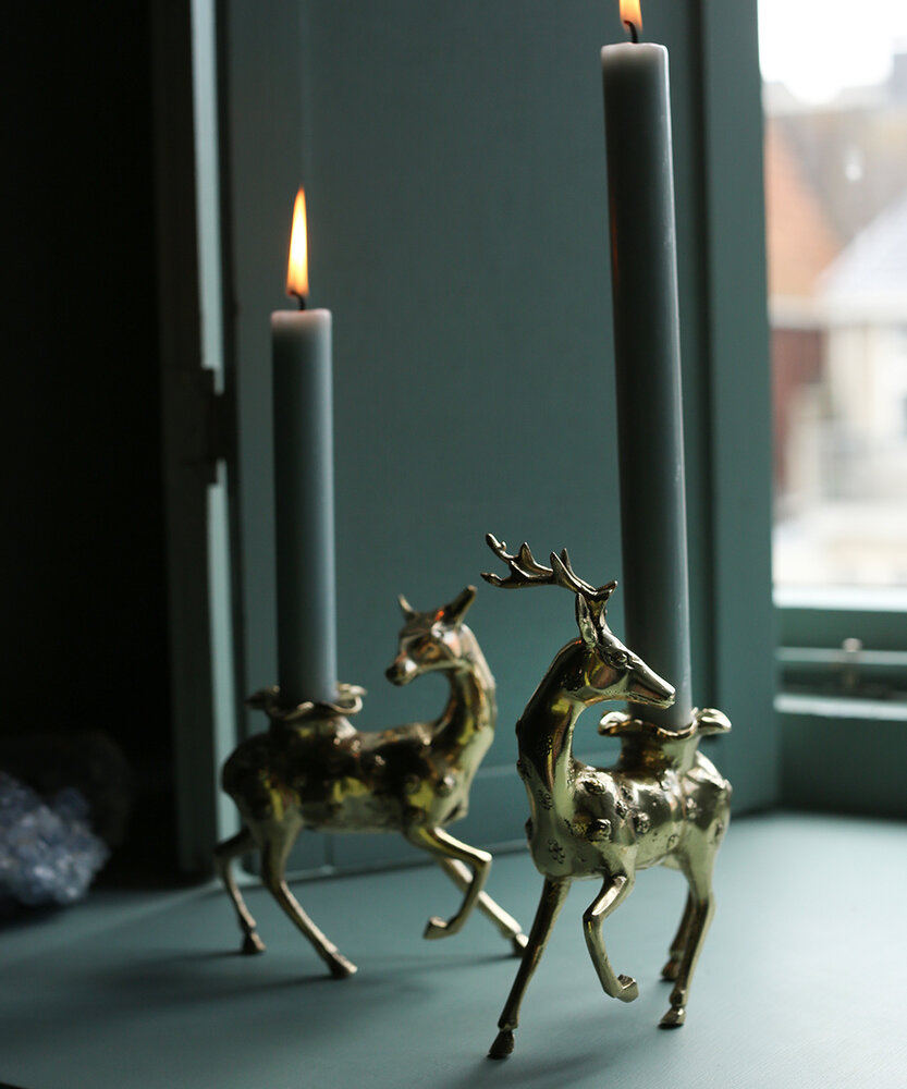 Doing Goods Lovely deer candlestick set of 2 pieces - 1.20.30.041.099.4