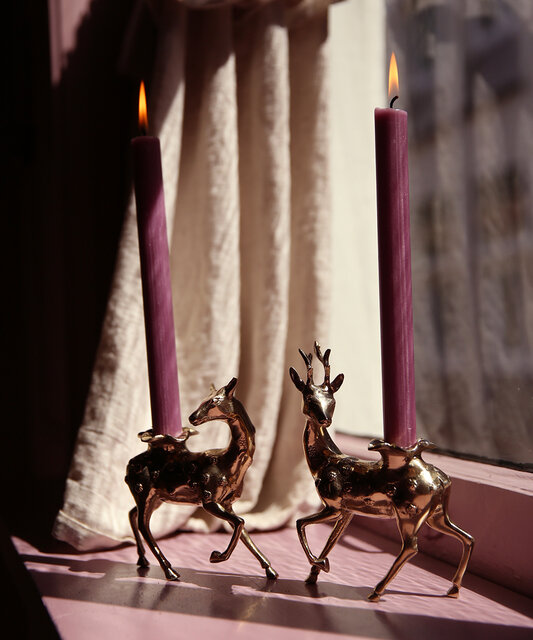 Doing Goods Lovely deer candlestick set of 2 pieces - 1.20.30.041.099.4