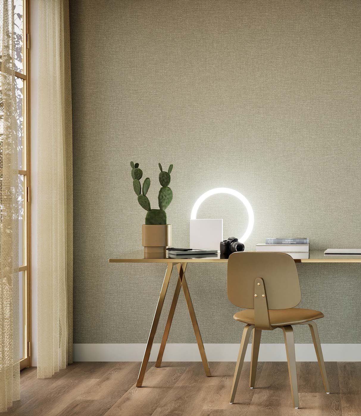 KEK Amsterdam Papier peint naturel chic aspect lin Long Island - SW-013