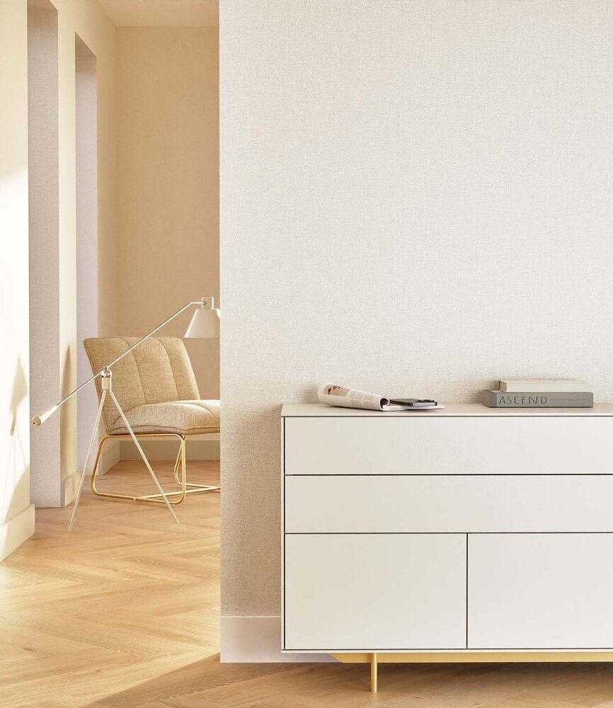 KEK Amsterdam Natural chic wallpaper linen look Manhattan - SW-008