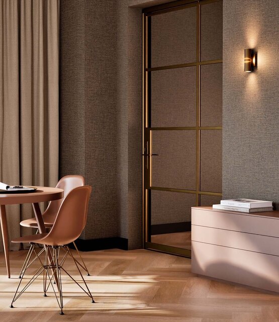 KEK Amsterdam Natural chic wallpaper linen look Brooklyn - SW-015