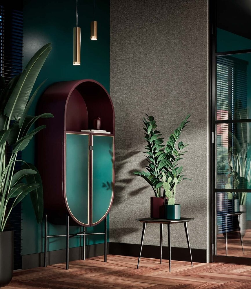 KEK Amsterdam Natural chic wallpaper linen look Portland - SW-006 KEK Amsterdam Natural chic wallpaper linen look Portland - SW-006