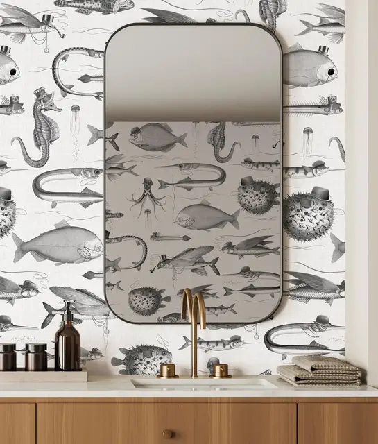 KEK Amsterdam Dandy Fish behang - WP-803