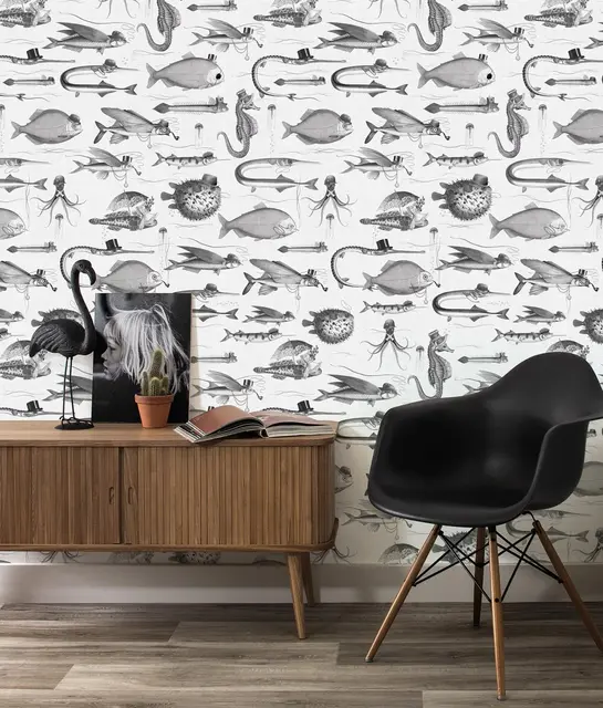 KEK Amsterdam Dandy Fish behang - WP-803