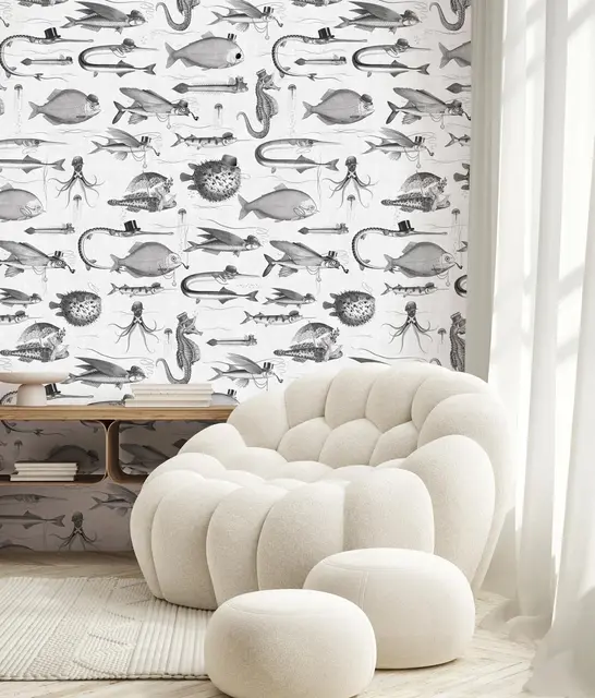KEK Amsterdam Dandy Fish behang - WP-803