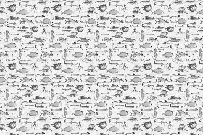 KEK Amsterdam Dandy Fish behang - WP-803
