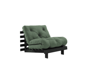 Karup Design Roots 90 (sovende) lænestol sort nat/olivengrøn Karup Design Roots 90 (sovende) lænestol sort nat/olivengrøn