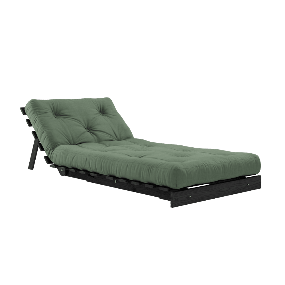 Karup Design Roots 90 (sleeping) armchair black night/olive green - 123402756090 Karup Design Roots 90 (sleeping) armchair black night/olive green - 123402756090