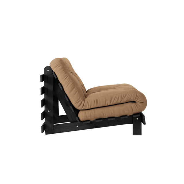 Karup Design Roots 90 (sovende) lenestol svart natt/mokka - 123402755090