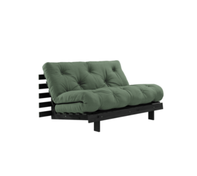 Karup Design Canapé Roots 140 (couchage) noir nuit/vert olive Karup Design Canapé Roots 140 (couchage) noir nuit/vert olive