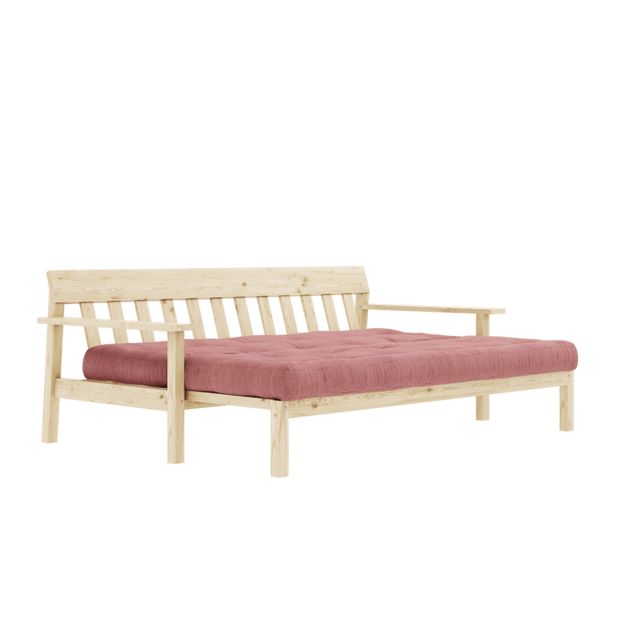 Karup Design Slap af (sove) sofa naturligt træ/sorbet pink - 134101516