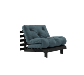 Karup Design Fauteuil Roots 90 (couchage) noir nuit/bleu pétrole Karup Design Fauteuil Roots 90 (couchage) noir nuit/bleu pétrole