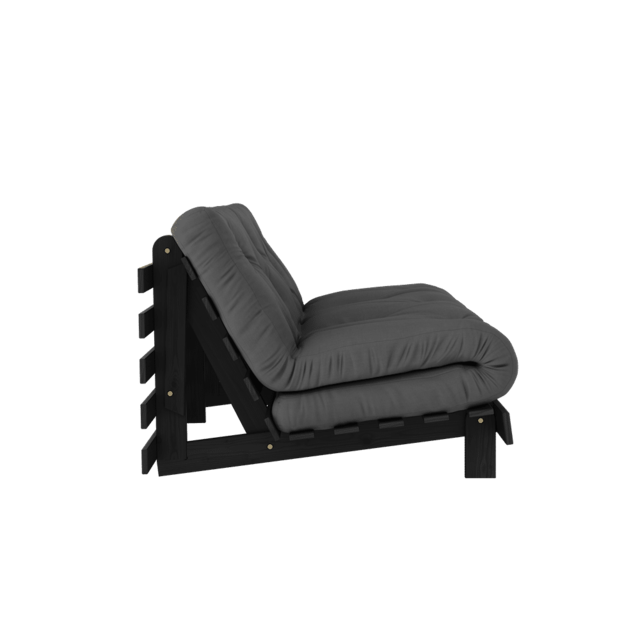 Karup Design Canapé Roots 160 (couchage) noir nuit/gris foncé - 123402734160