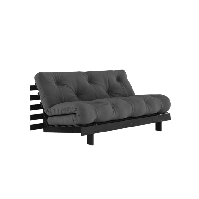 Karup Design Canapé Roots 160 (couchage) noir nuit/gris foncé - 123402734160