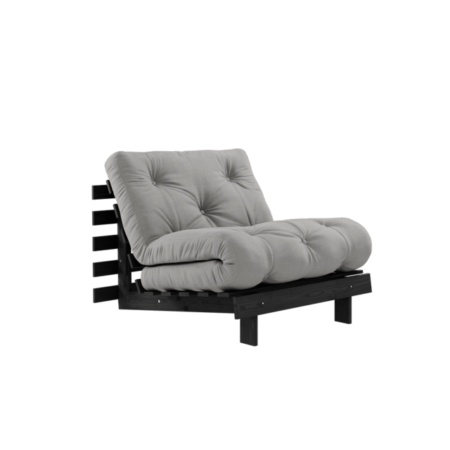 Karup Design Poltrona Roots 90 (letto) nero notte/grigio - 123402746090