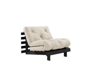 Karup Design Fauteuil Roots 90 (couchage) noir nuit/beige Karup Design Fauteuil Roots 90 (couchage) noir nuit/beige