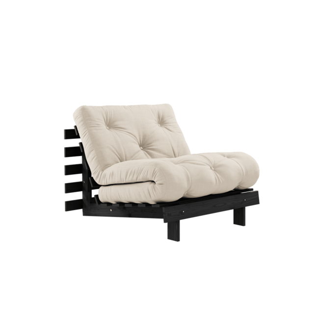 Karup Design Poltrona Roots 90 (letto) nera notte/beige - 123402747090