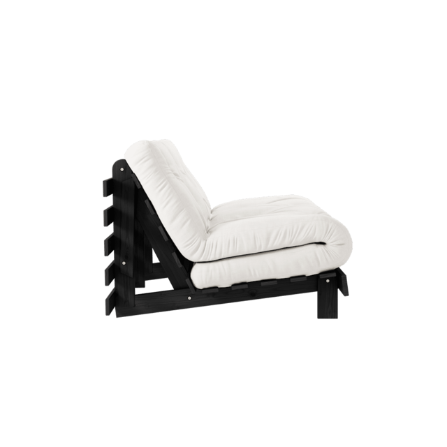 Karup Design Roots 140 (Schlafsofa) Nachtschwarz/Natur - 123402701140