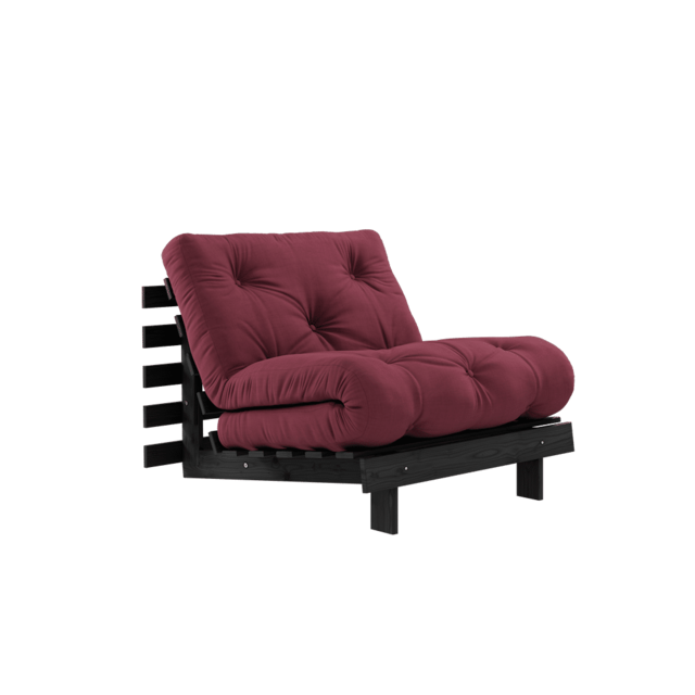 Karup Design Poltroncina Roots 90 (letto) nero notte/bordeaux - 123402710090